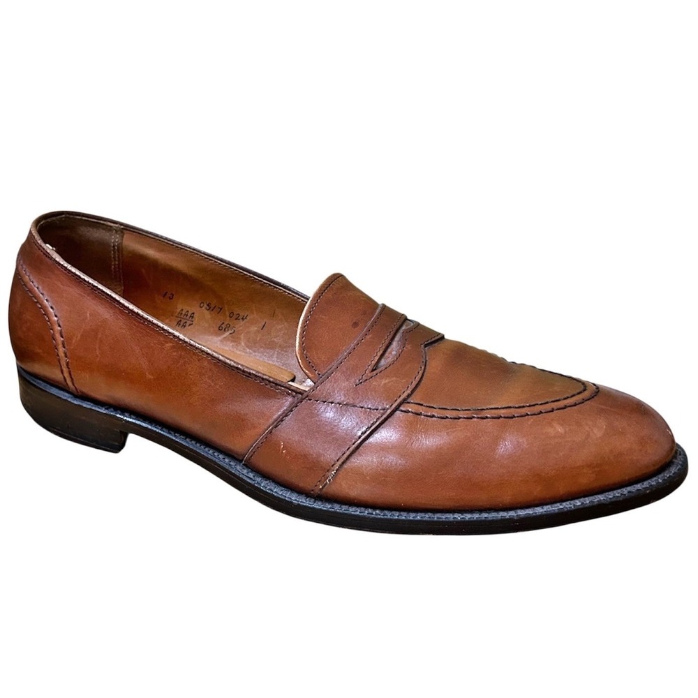 Alden 685 Penny Loafer 13 AAAA/AA Extra Narrow Tan Brown Full Strap Leather Shoe